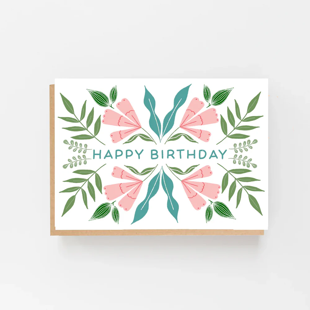 Floral Spring Birthday Card