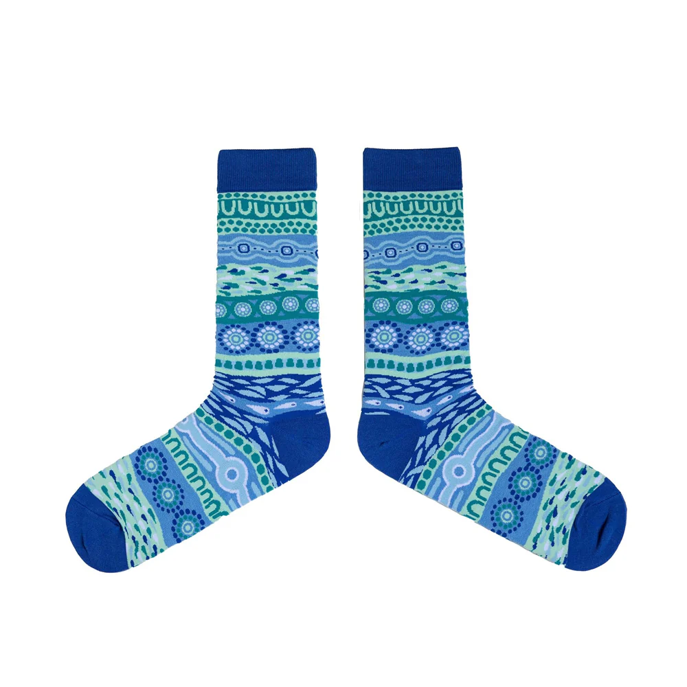 Flowing Water - Men's Socks - Image 3