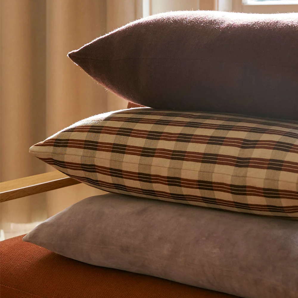 Folio Cushion - Russet/Mulberry - Image 3