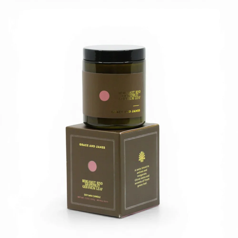 Forager Candle - Bergamot Rind, Grapefruit + Geranium