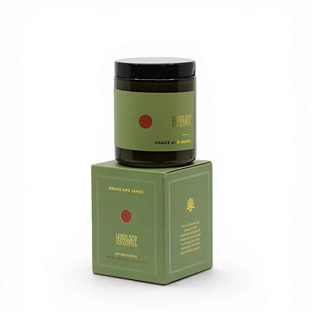 Forager Candle - Lemon Rind, Peppermint + Eucalyptus