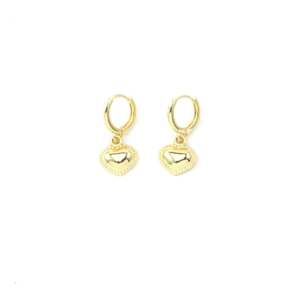 Gold Romance Heart Huggies