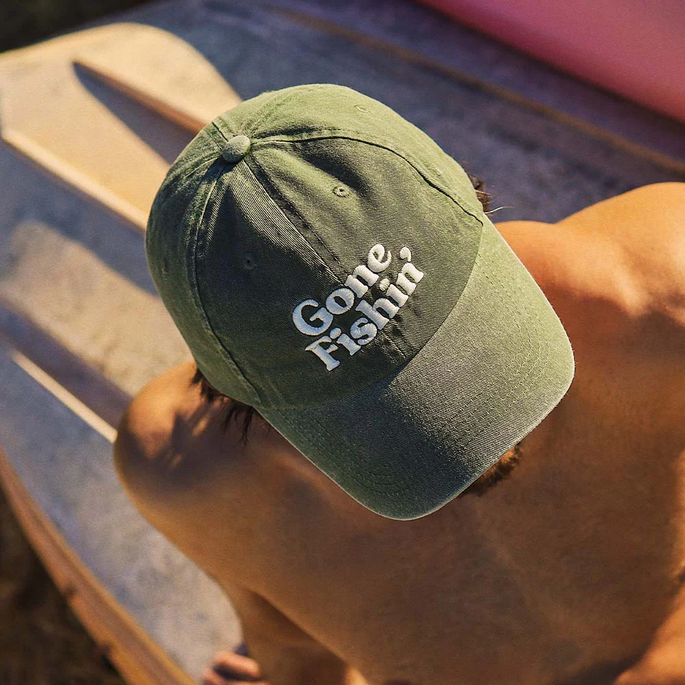 Gone Fishin Cap - Khaki