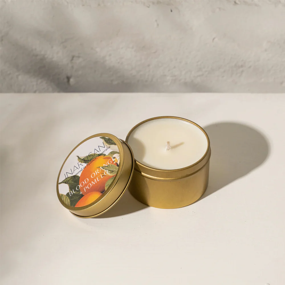 Travel Tin Candle - Blood Orange + Pomelo