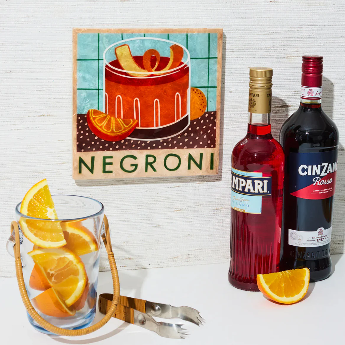 Happy Hour Negroni Wall Tile - Image 2