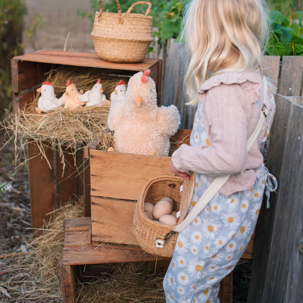 Henrietta the Hen Rattle - Cream - Image 2