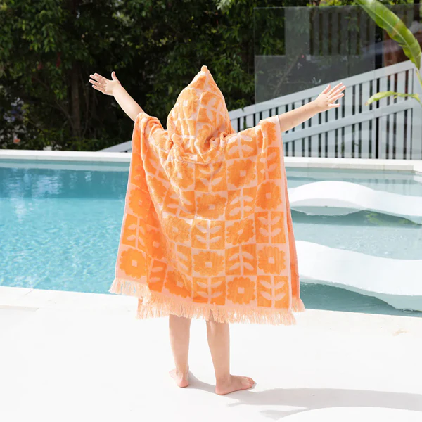 HiLo Kids Poncho - Bloom Peach - Image 4