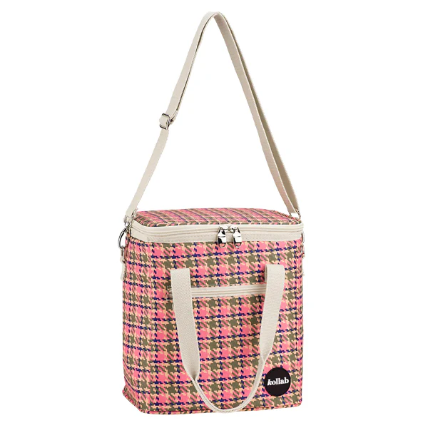 Mini Cooler - Pink Houndstooth - Image 2