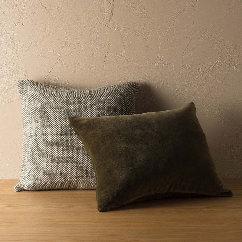 Hutt Wool Cushion (Ivy/Natural) - 50 x 50cm - Image 3