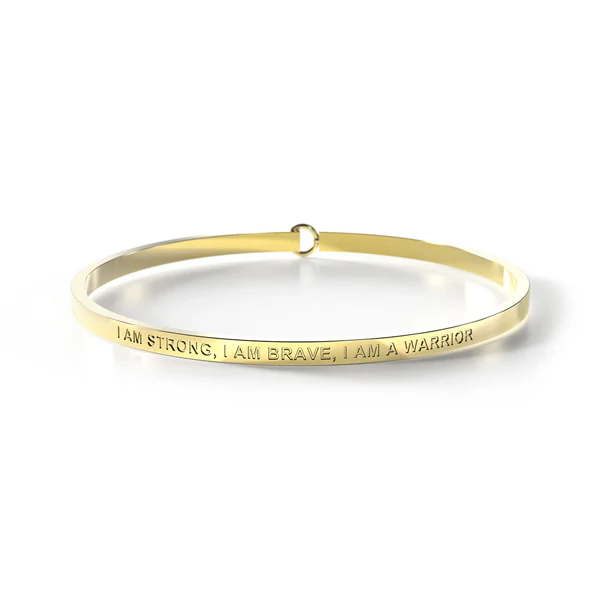 I Am Strong, I Am Brave, I Am A Warrior Bangle - Image 2