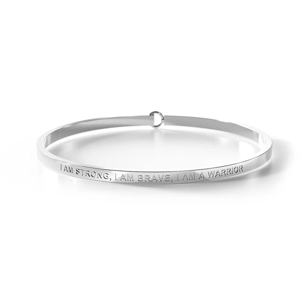 I Am Strong, I Am Brave, I Am A Warrior Bangle - Image 3