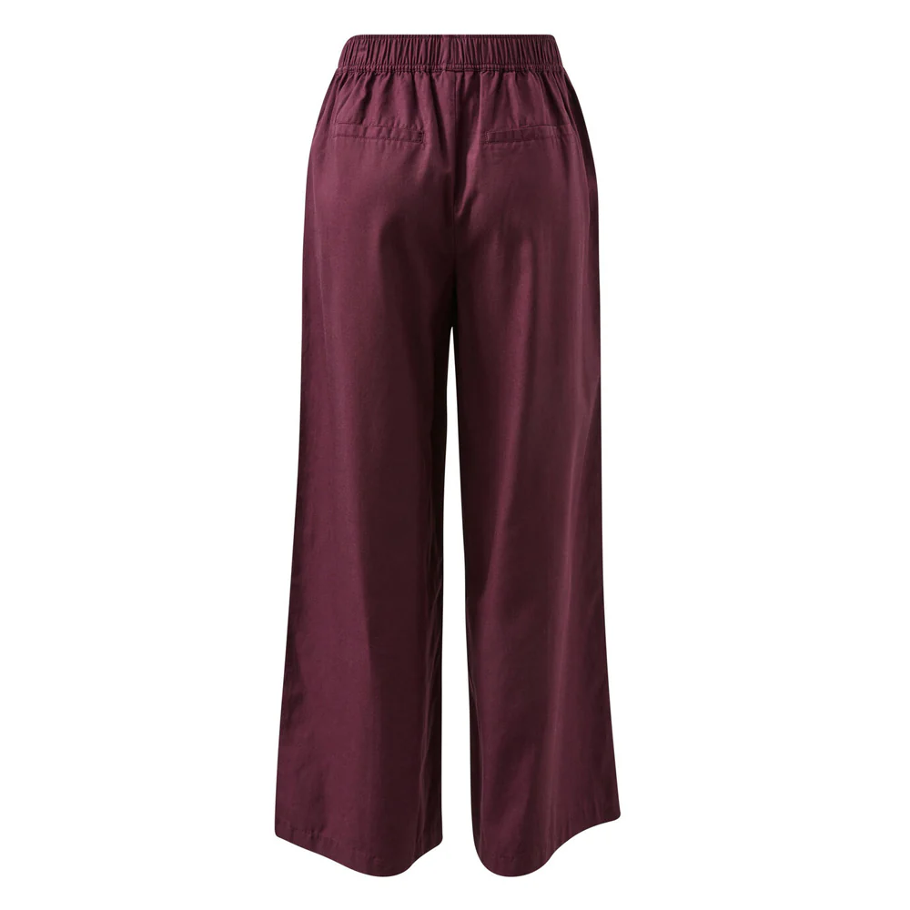 Izzie Pinstitch Pant - Burgundy - Image 6