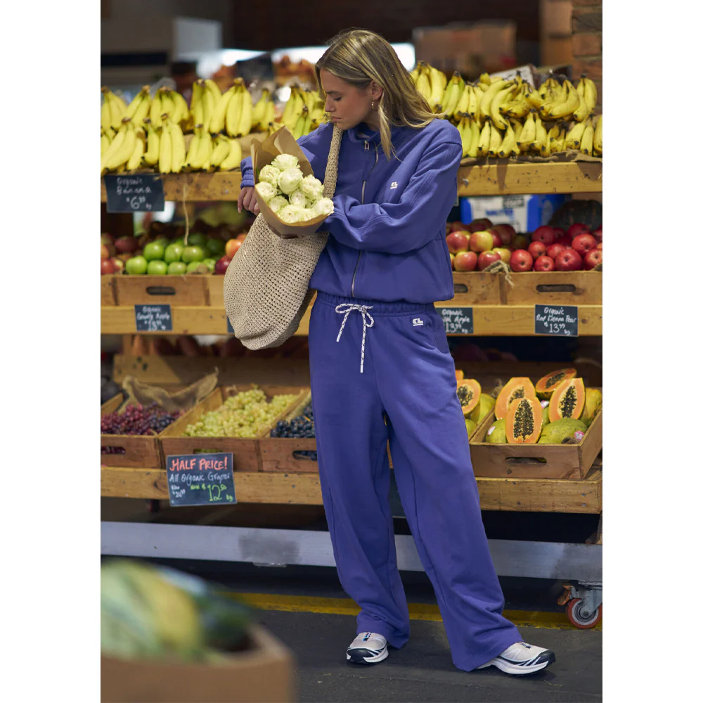 Jenna Tapered Trackpant - Washed Navy - Image 4