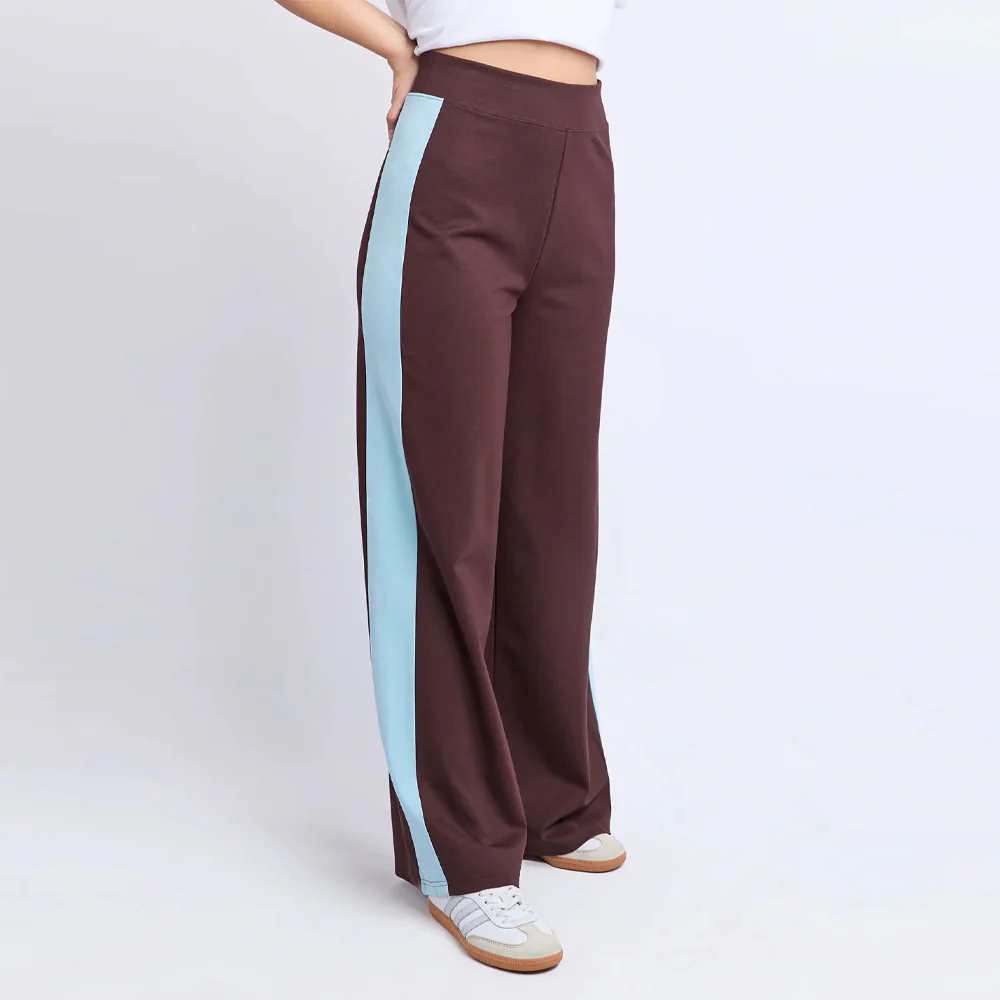 Juno Pant - Coffee + Light Blue - Image 6