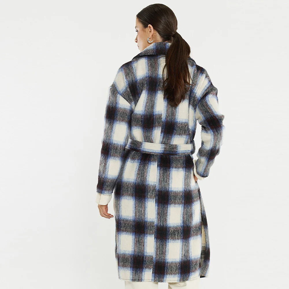Kit Longline Coat - Check - Image 6