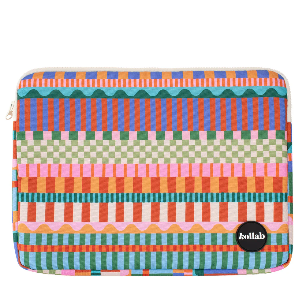 Laptop Case - Blocks + Stripe