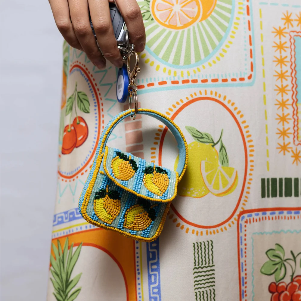 Lemon Blue Handbag Keychain - Image 2