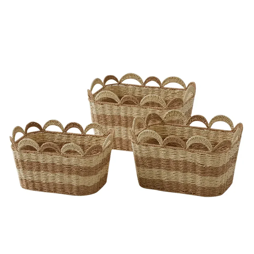 Leo Paper Rectangular Basket - Large - Image 2