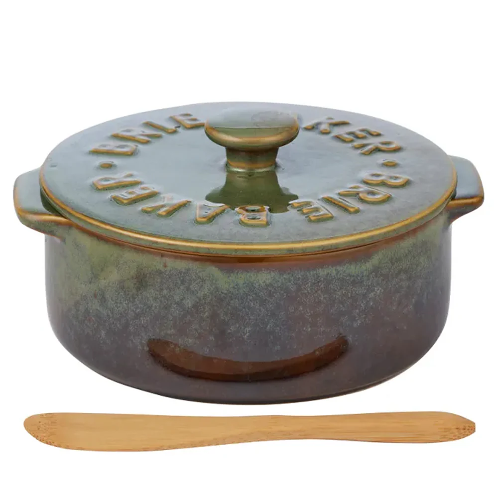 Loire Ceramic Brie Baker - Olive