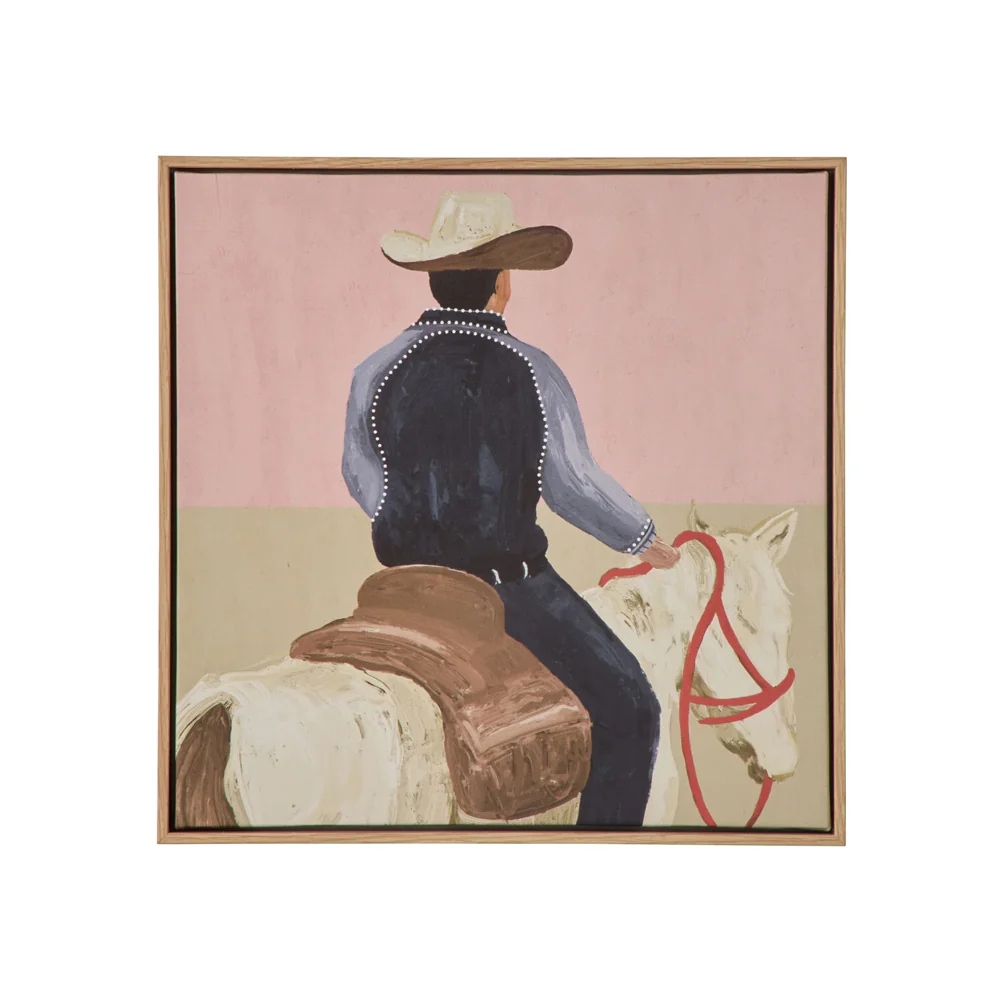 Lone Rider Canvas 40 x 40cm