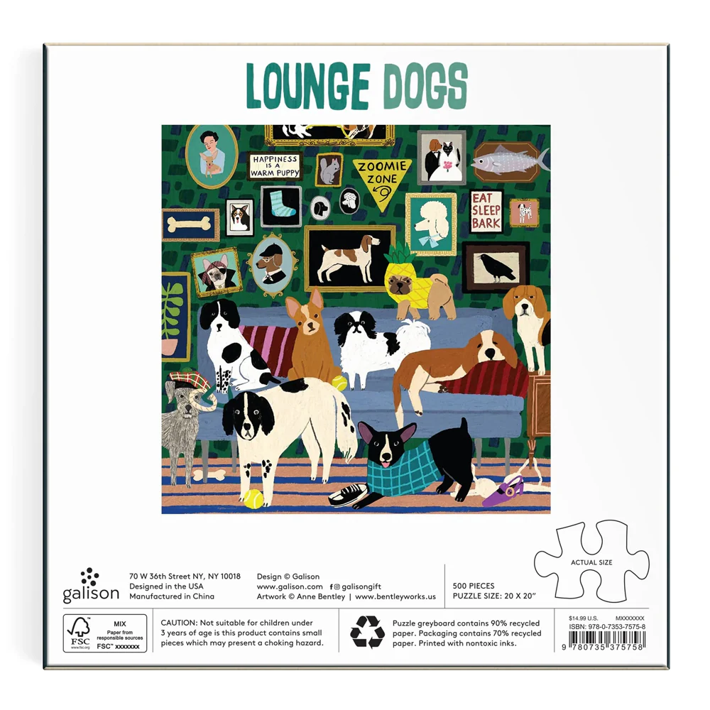 Lounge Dogs 500 Piece Puzzle - Image 3