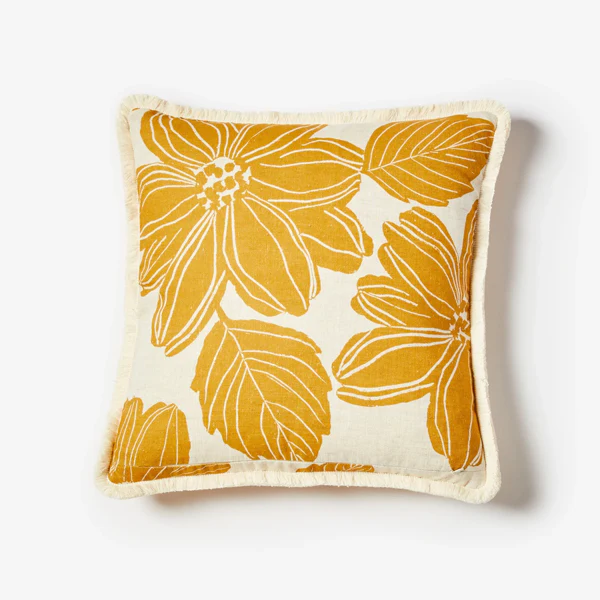Margot Mustard Cushion 60x60cm - Image 4