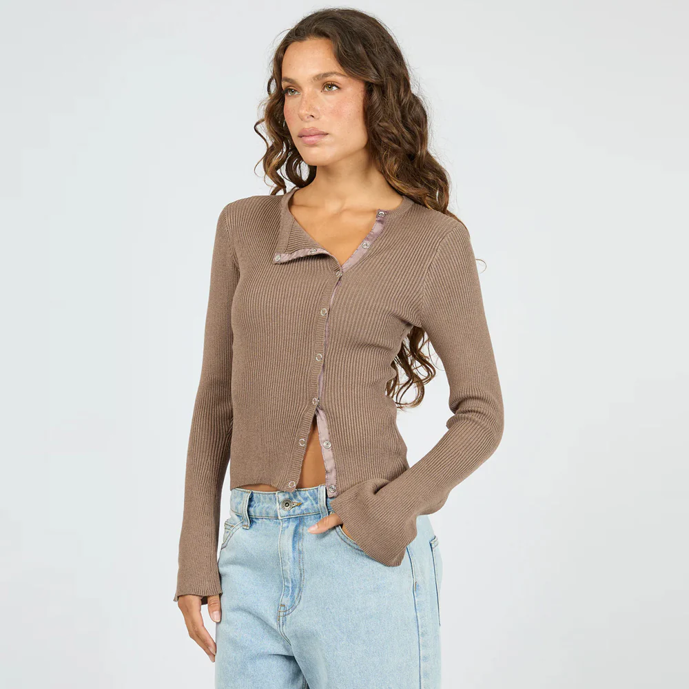 Marleigh Knit Long Sleeve - Brown