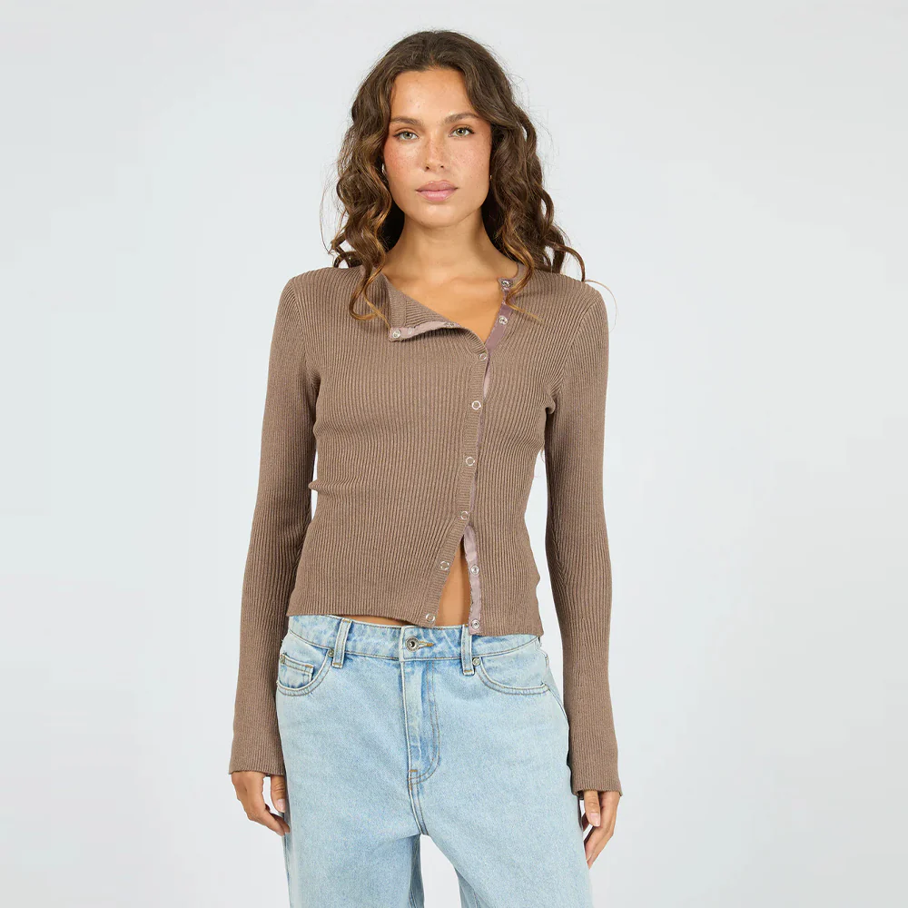 Marleigh Knit Long Sleeve - Brown - Image 4
