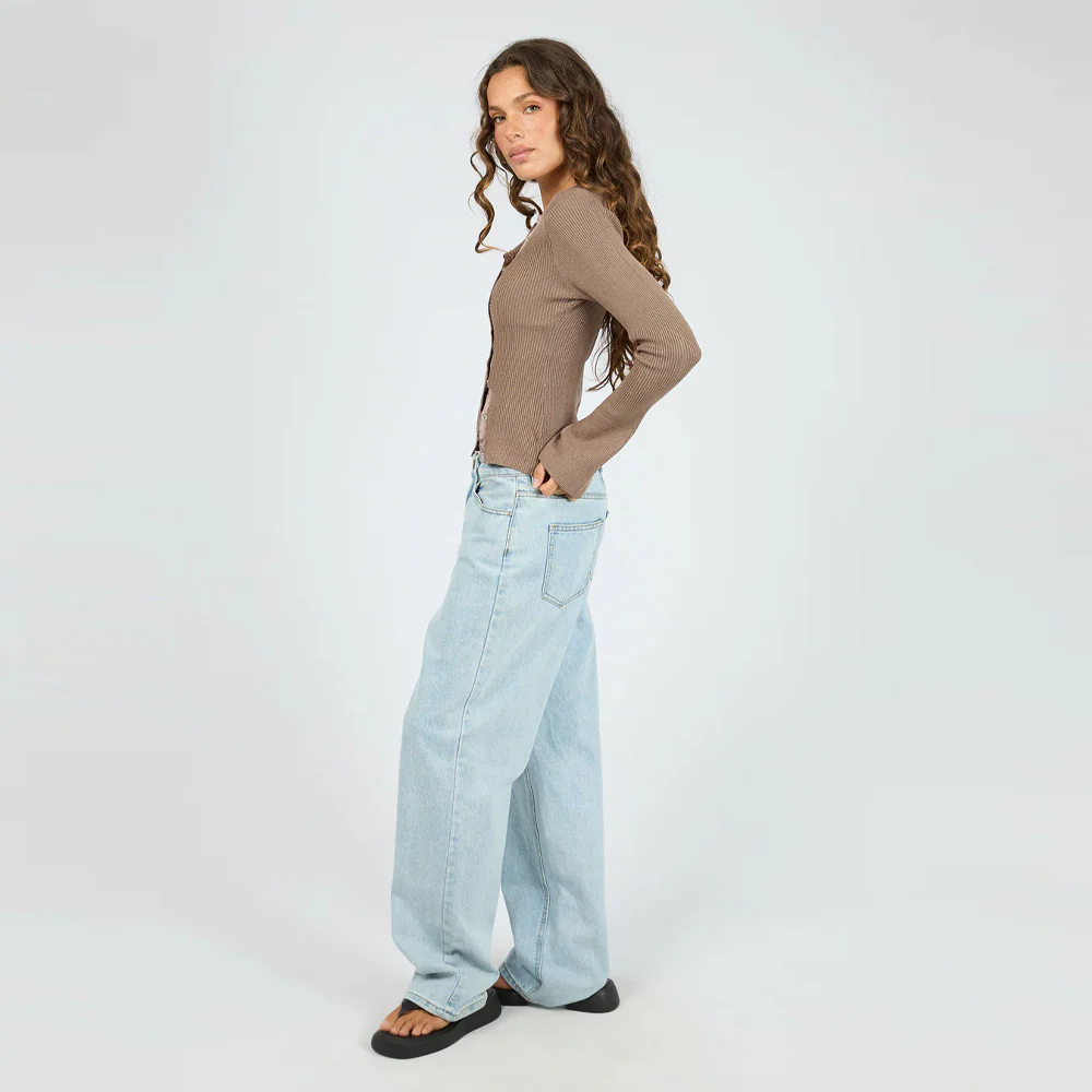 Marleigh Knit Long Sleeve - Brown - Image 5