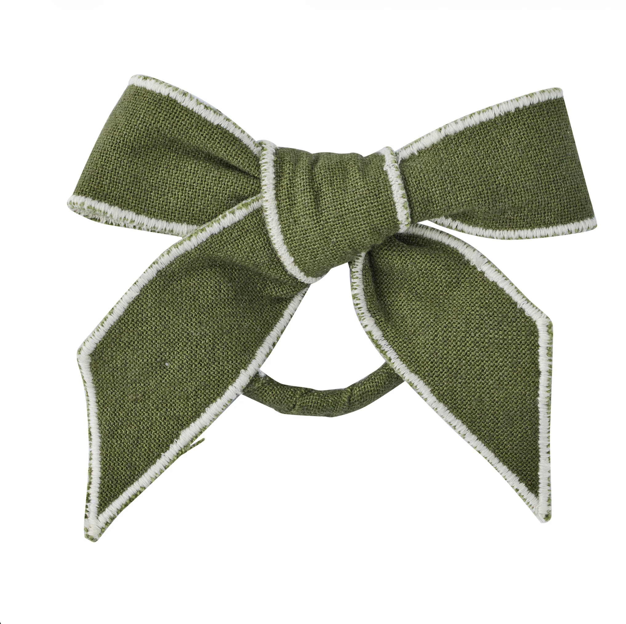 Milla Bow Napkin Ring - Olive