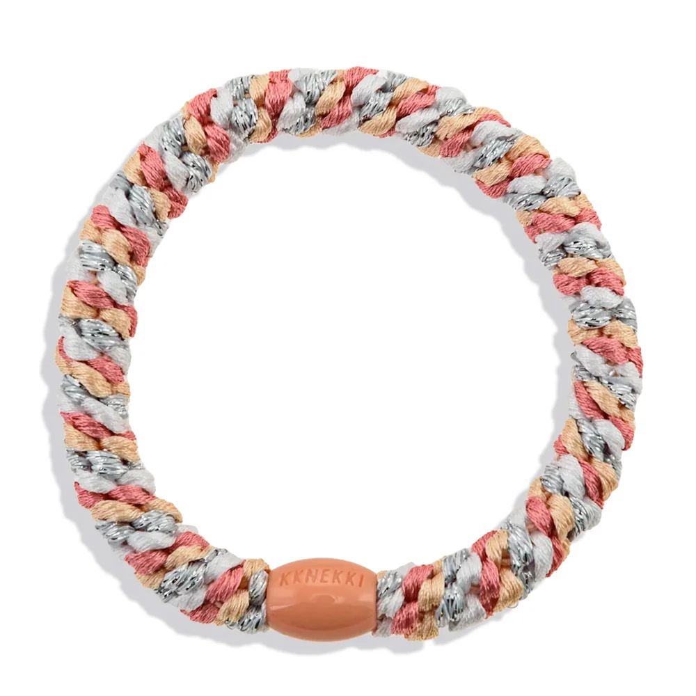Mix Faded Rose Silver Hair Tie