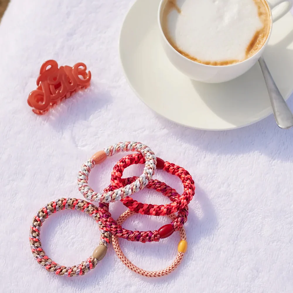 Mix Faded Rose Silver Hair Tie - Image 2