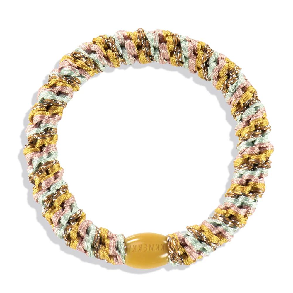 Mix Mustard/Pink Hair Tie