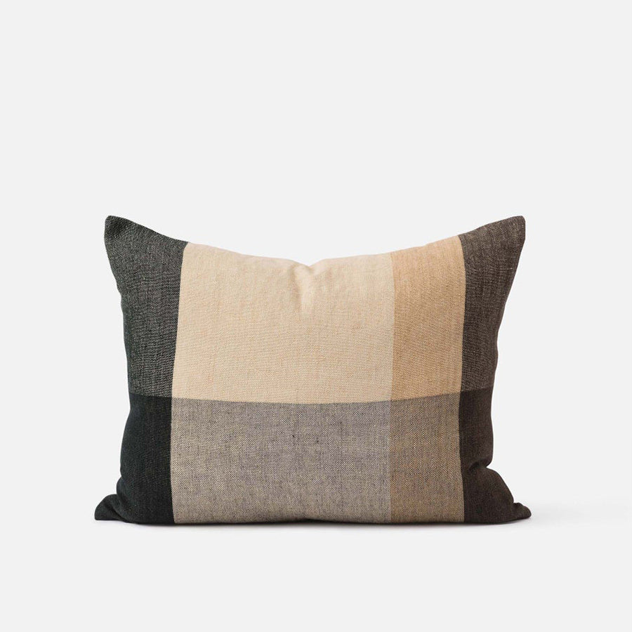 Morandi Handwoven Linen Cushion (Nori/Multi) - 55 x 45cm
