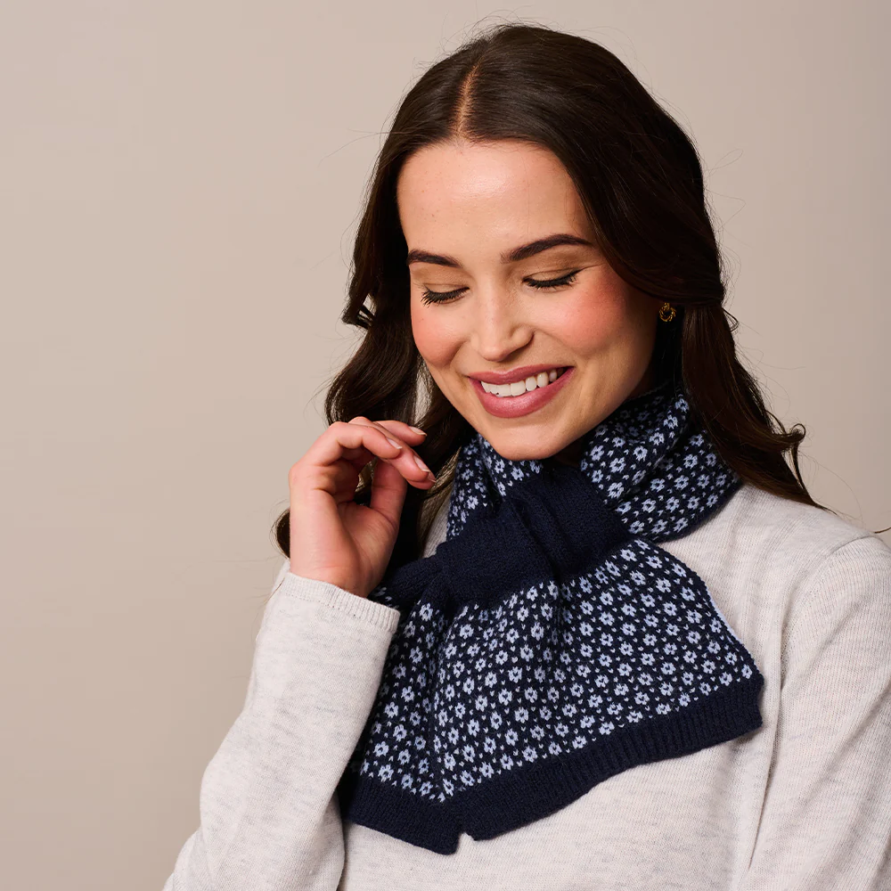 Navy Blue Luna Piccola Scarf
