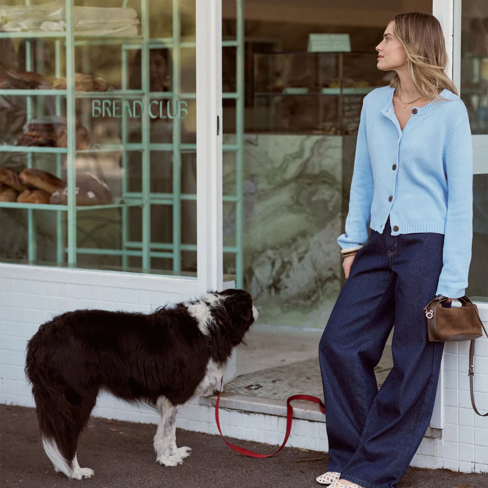 Nelly Long Sleeve Knit Cardi - China Blue - Image 2