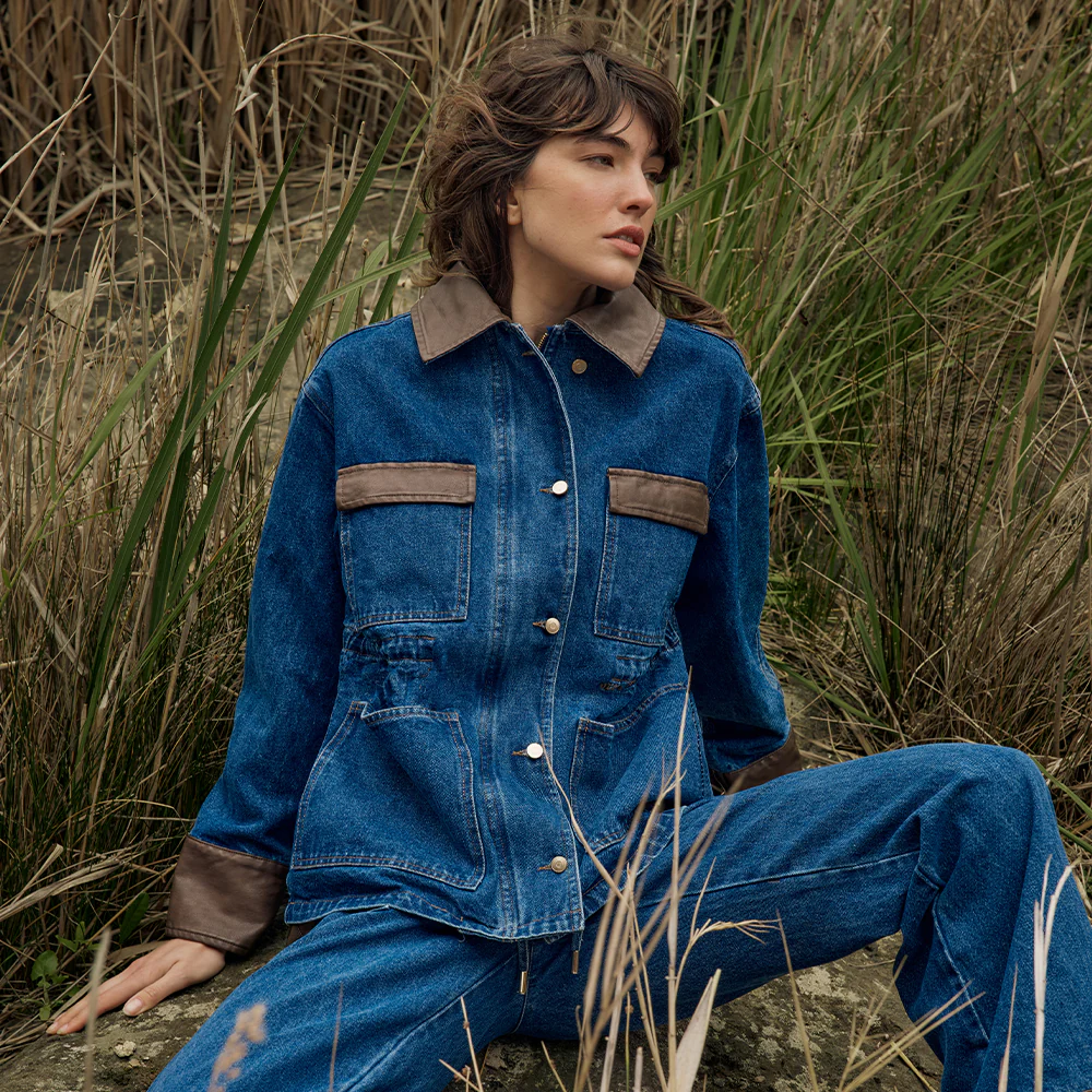 Niamh Denim Jacket - Mid Blue