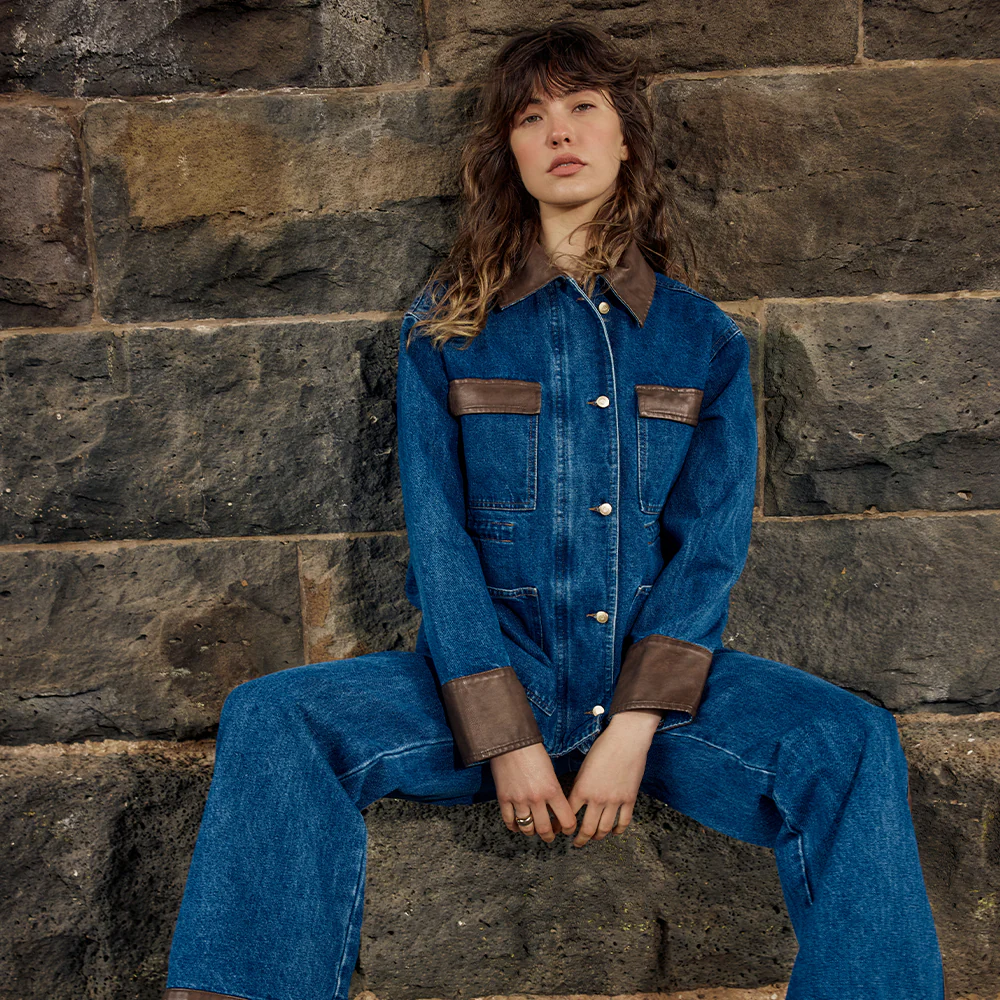 Niamh Denim Jacket - Mid Blue - Image 4