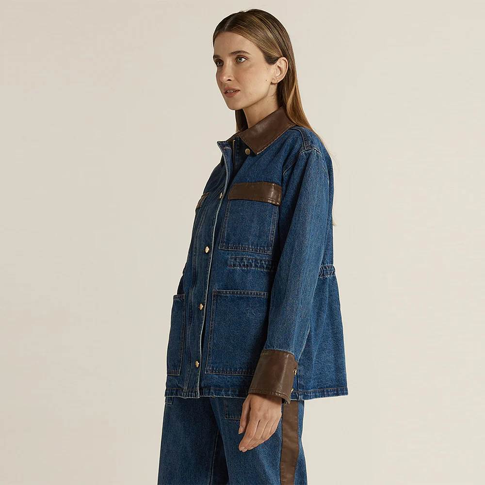 Niamh Denim Jacket - Mid Blue - Image 5