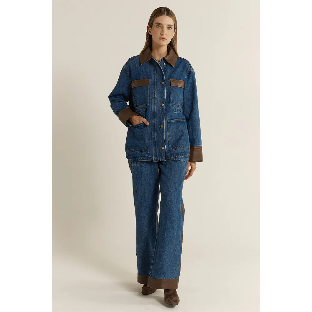 Niamh Denim Jacket - Mid Blue - Image 7