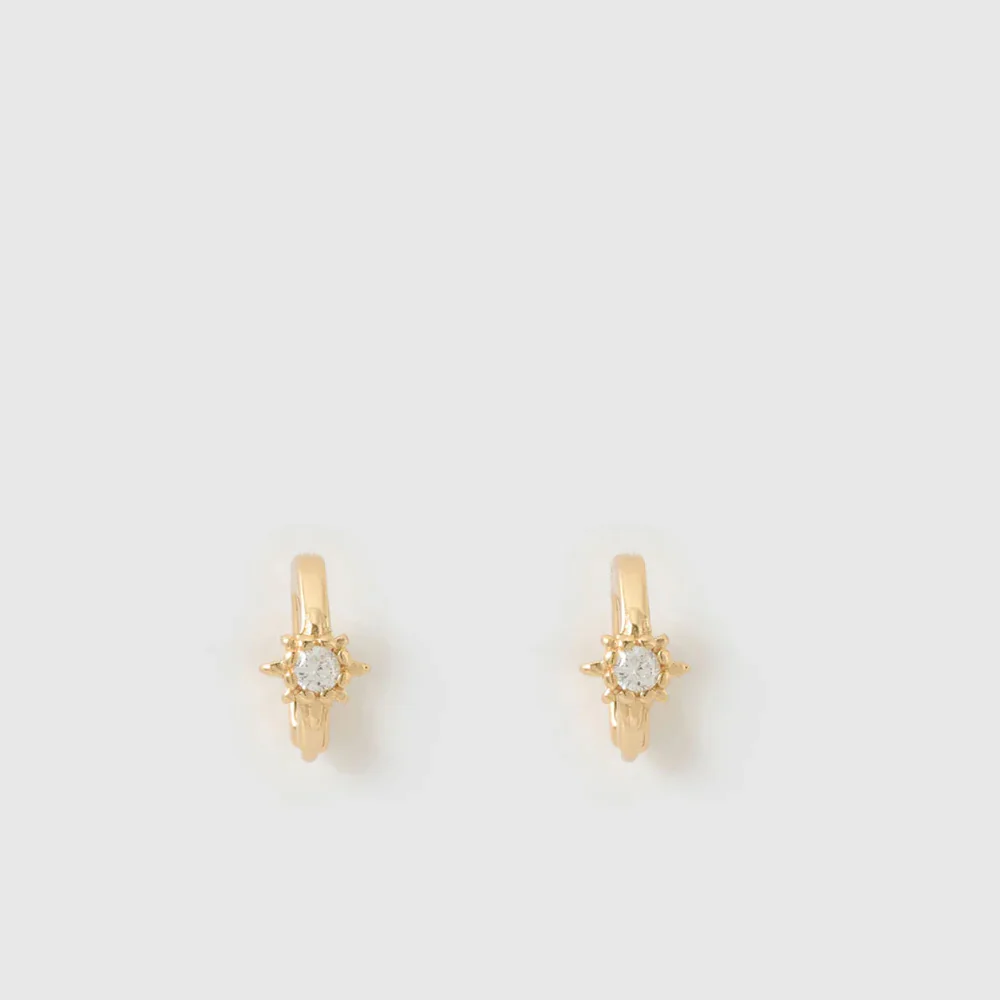 Nova Gold Huggie Earring