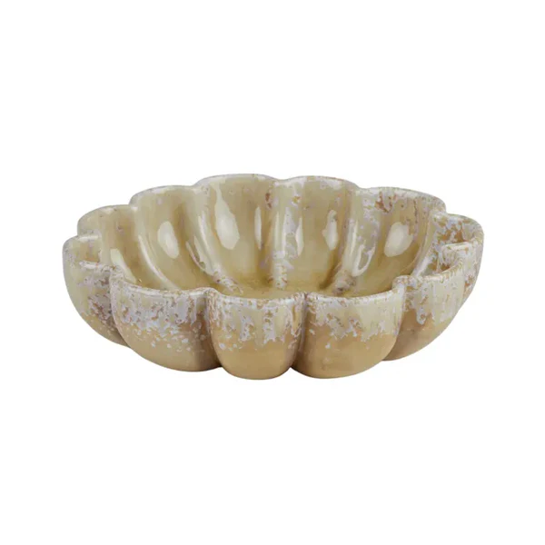 Odessa Ceramic Bowl (21cm) - Natural
