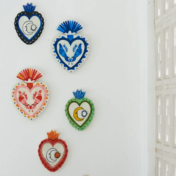 Pajaro Pink Heart Wall Tile - Image 2