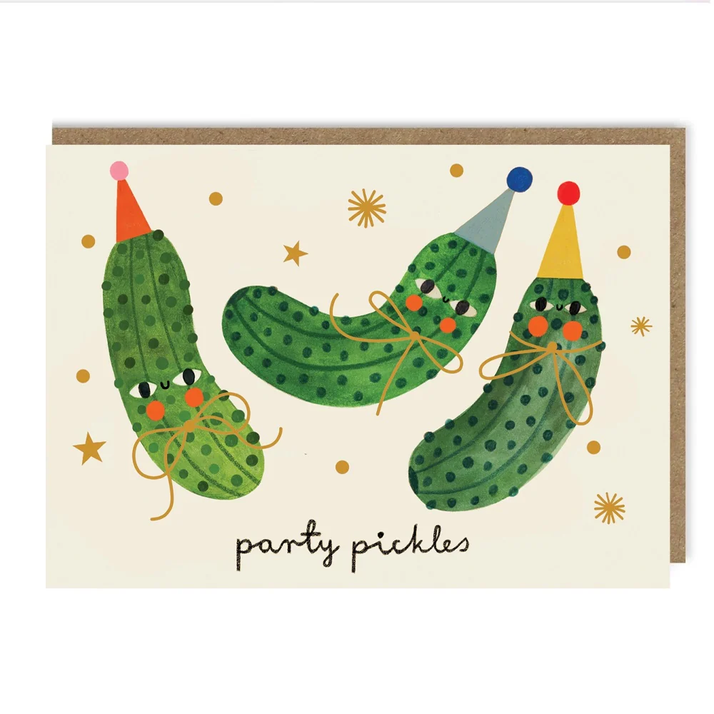 Party Pickles Gold Foil card