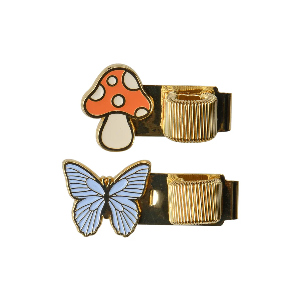 Pen Clips - Butterfly + Mushroom - Image 3