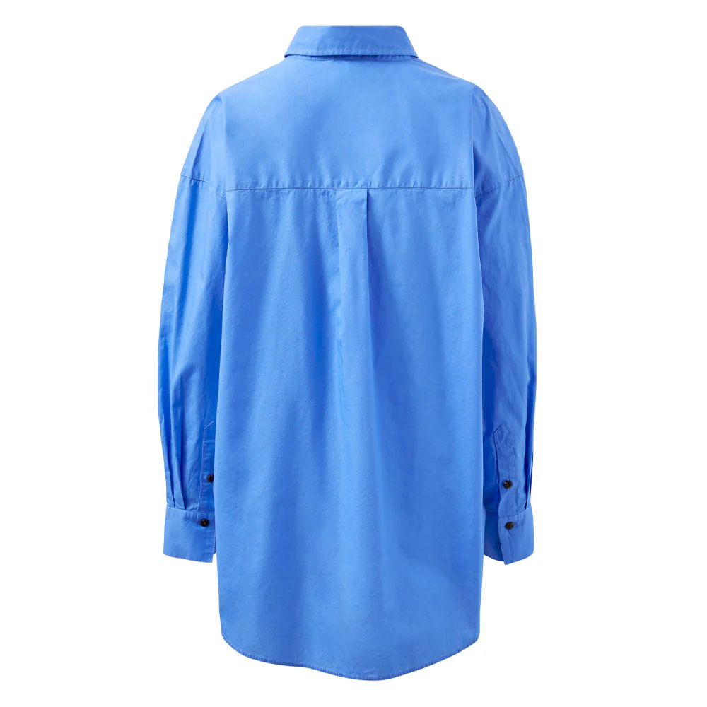 Peta Oversized Shirt - Amalfi Blue - Image 5