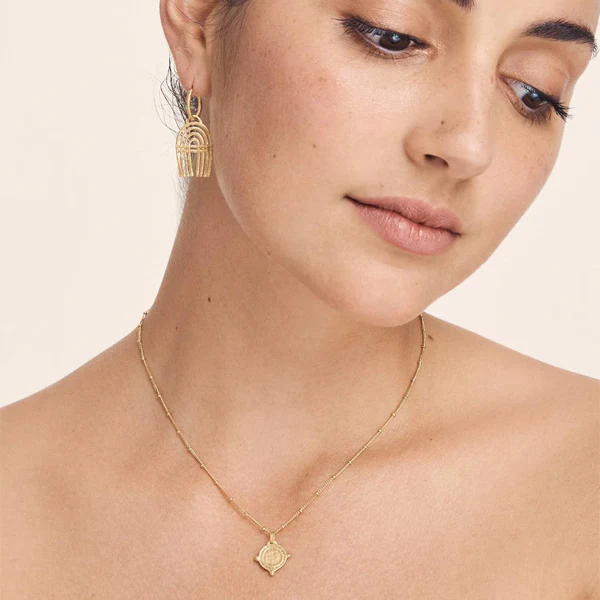 Petra Coin Necklace - Gold - Image 2