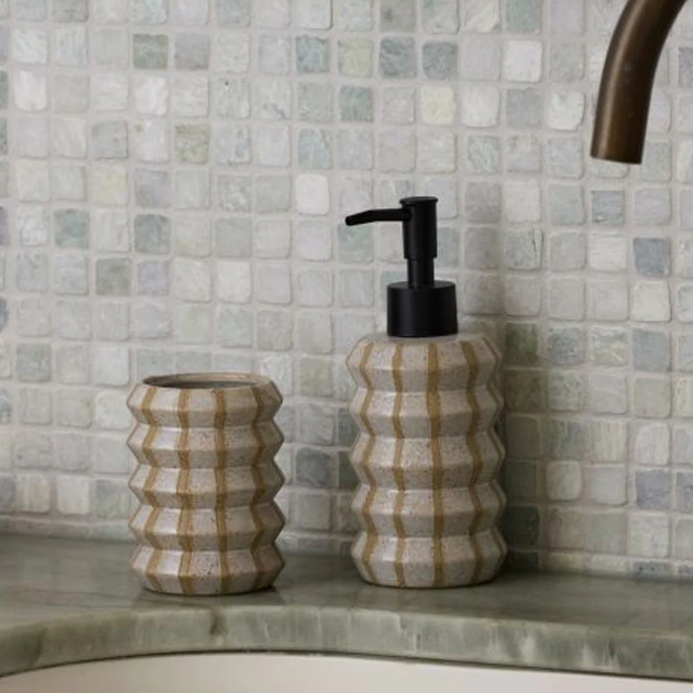 Pippin Bathroom Tumbler - White/Natural - Image 2
