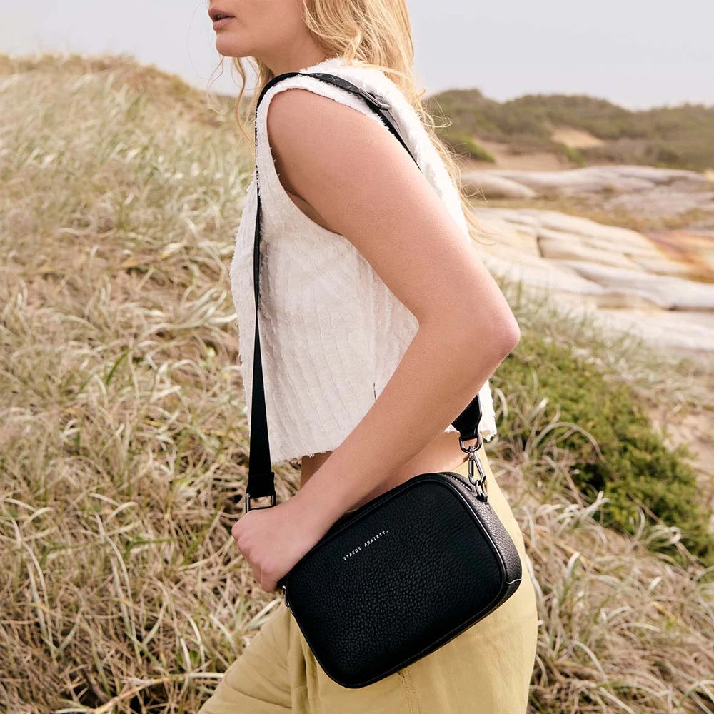 Plunder Bag with Dual Strap - Black - Image 3