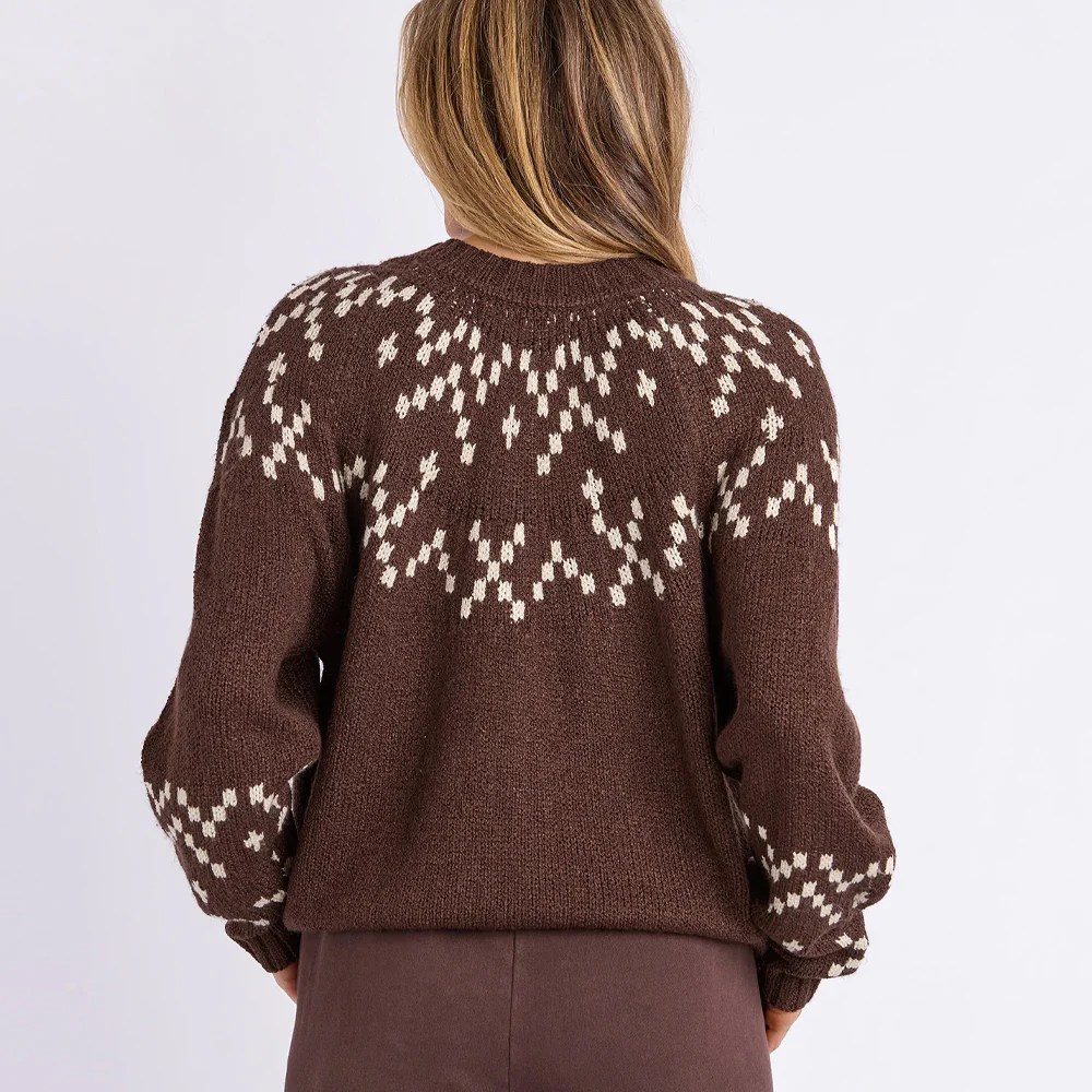 Polar Knit Crew - Coffee - Image 5